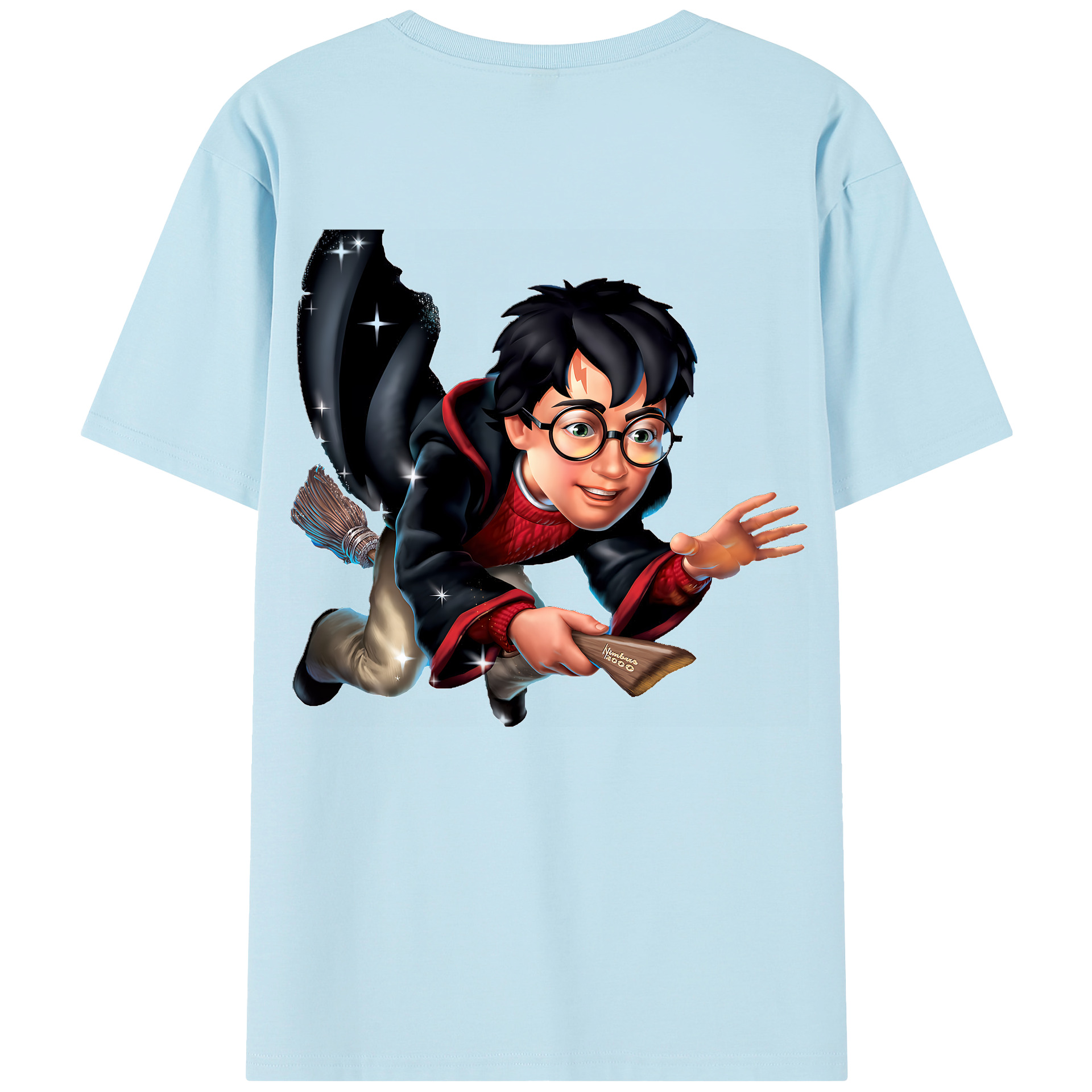 （画像用） Harry Potter ハリー・ポッターシリーズ 綿100％半袖Tシャツ（背面プリント）